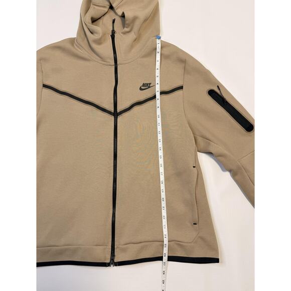 Nike Hoodie Mens XL Khaki Tech Fleece Windrunner Full Zip Pocket CU4489-247 - Picture 13 of 15